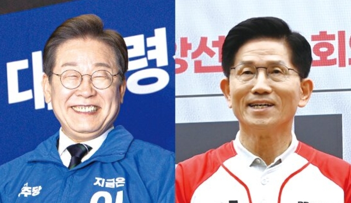 이재명 더불어민주당 대선후보, 김문수 국민의힘 대선후보 / 뉴스1