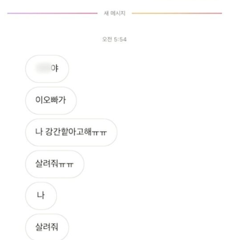 성폭행 허위 문자 메시지.(충북경찰청 제공) / 뉴스1