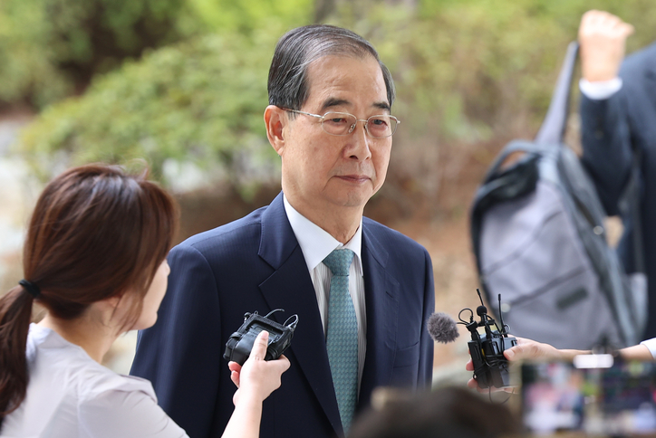 <strong>한덕수 전 총리, 특검 출석 / 연합뉴스</strong>