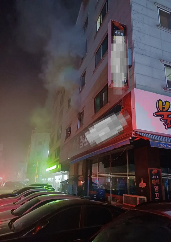 경기 오산시 화재 현장. /경기도소방재난본부 제공
